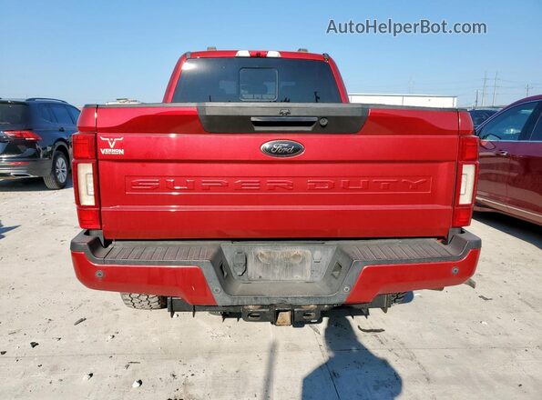 1FT7W2BT9LEC70304 2020 FORD F250 Red Հետևի տեսք