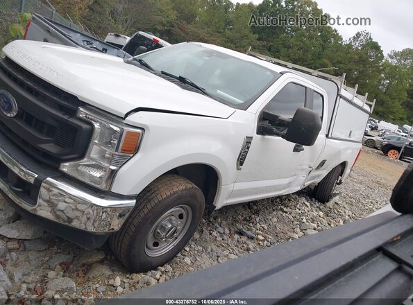1FT7X2A68MEC02506 2021 FORD F-250 White Widok wnętrza 360 stopni