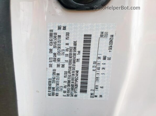 1FT7X2BT1PEC14148 2023 FORD F250 White Engine compartment view