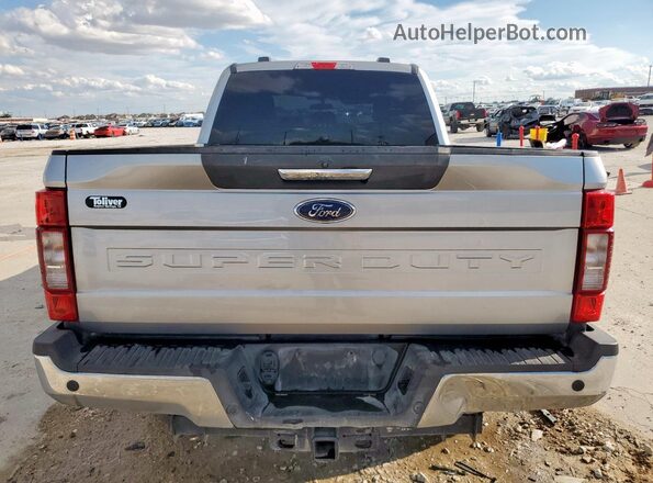 1FT8W2BT0NEE49547 2022 FORD F250 Silver Вид ззаду