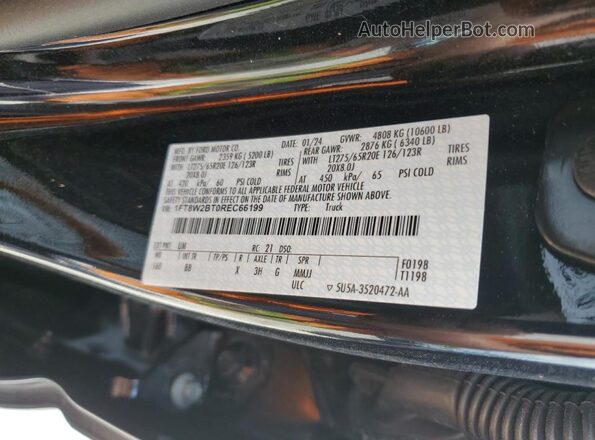 1FT8W2BT0REC66199 2024 FORD F250 Black Widok komory silnika