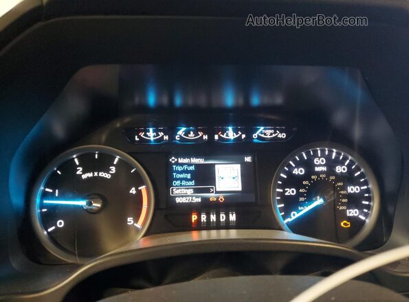 1FT8W2BT2LEE13274 2020 FORD F250 White Instrument cluster view