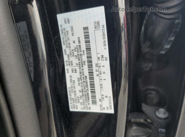 1FT8W2BT2LEE93708 2020 FORD F250 Black Вид наклейки з VIN-кодом