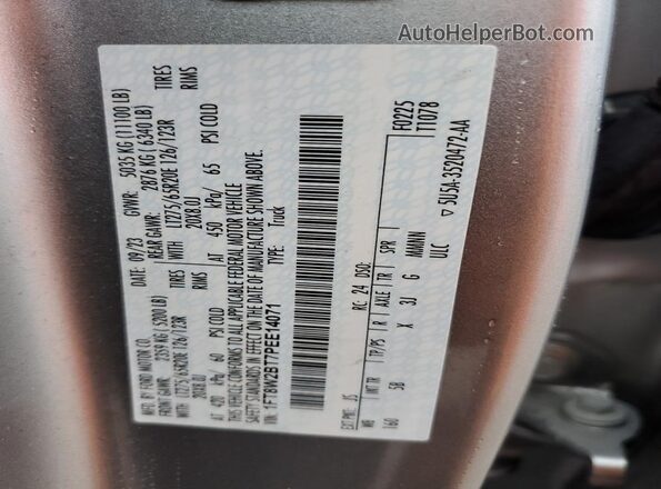 1FT8W2BT7PEE14071 2023 FORD F250 Silver Widok komory silnika