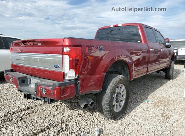 1FT8W3BT8KEE53265 2019 FORD F350 Maroon 