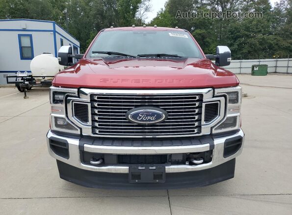 1FT8W3DT7LEC91370 2020 FORD F350 Red წინა ხედი