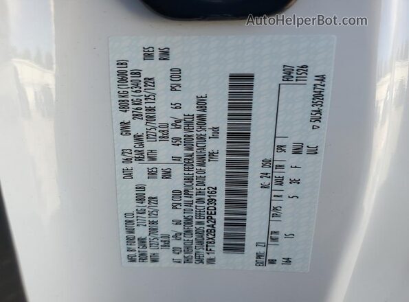 1FT8X2BA2PED39162 2023 FORD F250 White 