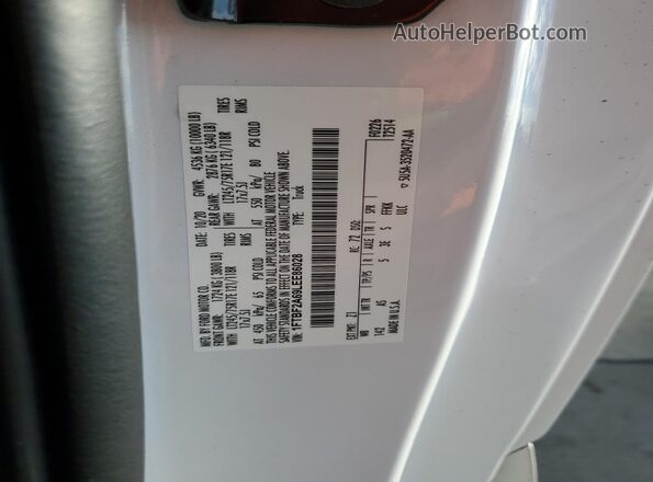 1FTBF2A69LEE86028 2020 FORD F250 White Vista del compartimento del motor