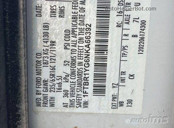 1FTBR1YG6NKA66392 2022 FORD TRANSIT-250  