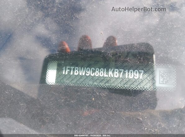 1FTBW9C88LKB71097 2020 FORD TRANSIT-350 Белый 