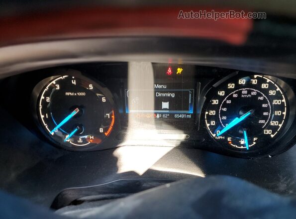 1FTER1EH5KLB13444 2019 FORD RANG Red Widok zestawu wskaźników