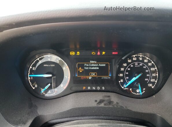 1FTER1FH5LLA15630 2020 FORD RANG White Widok zestawu wskaźników
