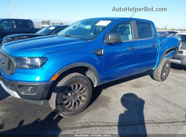 1FTER4EH5MLD82158 2021 FORD RANG Blue Передня ліва чверть