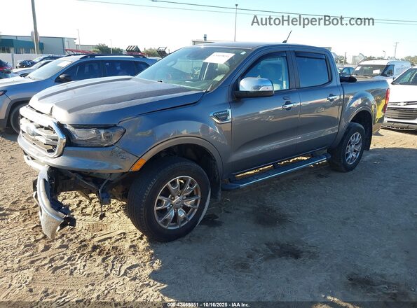 1FTER4EH8NLD22764 2022 FORD RANG Gray Առջևի ձախ երեք քառորդ տեսարան