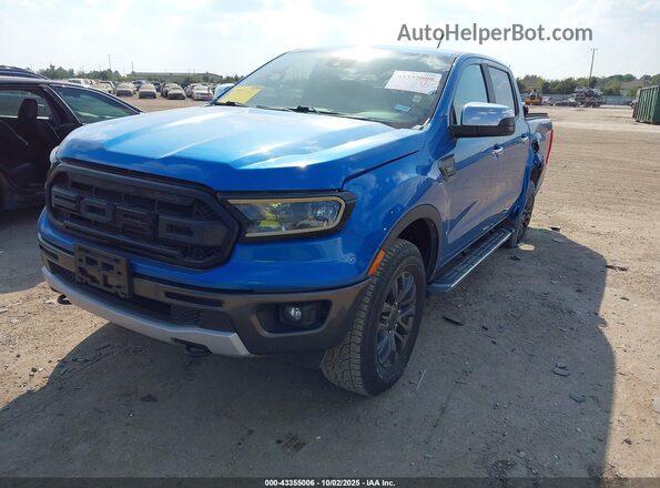 1FTER4EHXMLD09724 2021 FORD RANG Blue Передня ліва чверть
