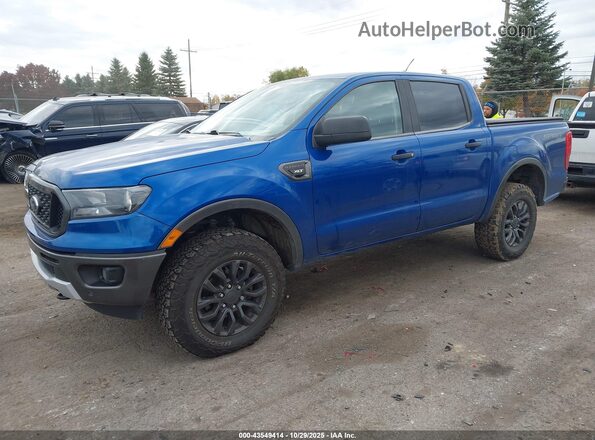1FTER4FH3LLA44769 2020 FORD RANG Blue Առջևի ձախ երեք քառորդ տեսարան