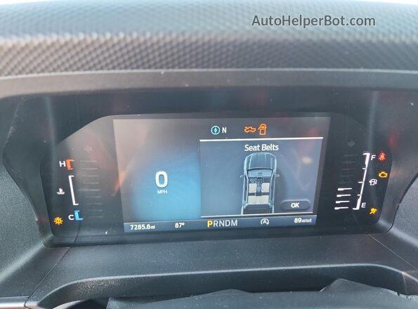 1FTER4HH0RLE58243 2024 FORD RANG Gray ხელსაწყოთა პანელის ხედი