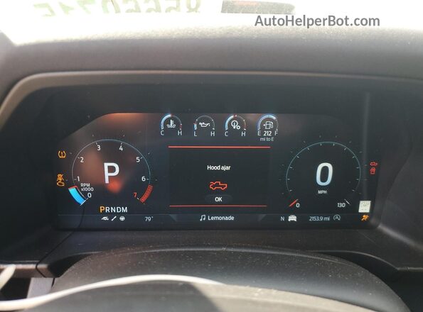 1FTER4LR2SLE07476 2025 FORD RANG Black Вид щитка приладів