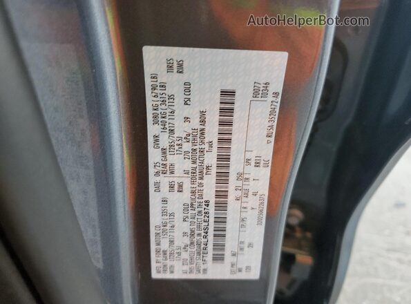 1FTER4LR4SLE28748 2025 FORD RANG Gray Շարժիչի բաժամունքի տեսք