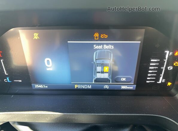 1FTER4PHXSLE16900 2025 FORD RANG Black ხელსაწყოთა პანელის ხედი