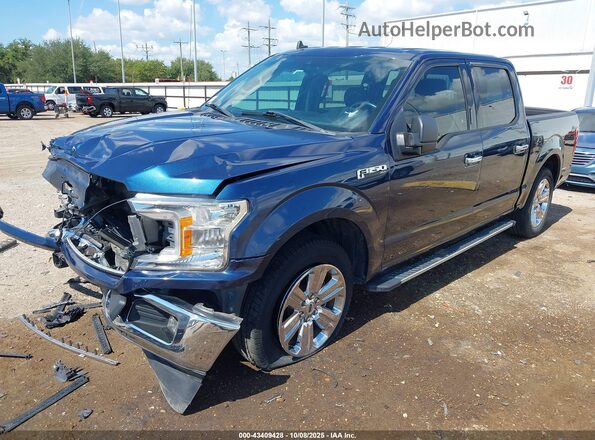 1FTEW1C56LKE35163 2020 FORD F150 Blue Przód lewy