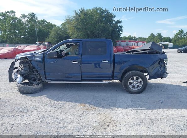 1FTEW1C80GKD04410 2016 FORD F150 Blue Rear interior view