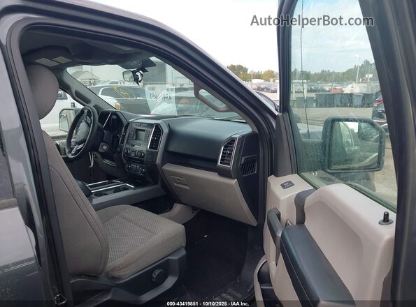 1FTEW1C87GFC45266 2016 FORD F150 Gray Вид салону спереду