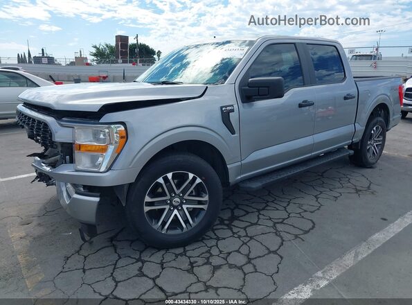 1FTEW1CP0NKF24702 2022 FORD F150 Серебряный Передняя левая четверть