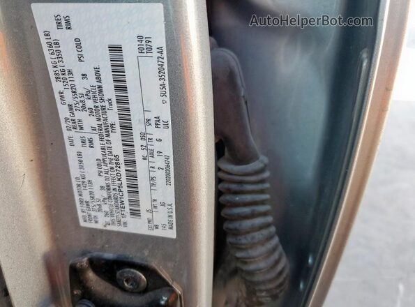 1FTEW1CP5LKD72865 2020 FORD F150 Серебряный Вид подкапотного пространства
