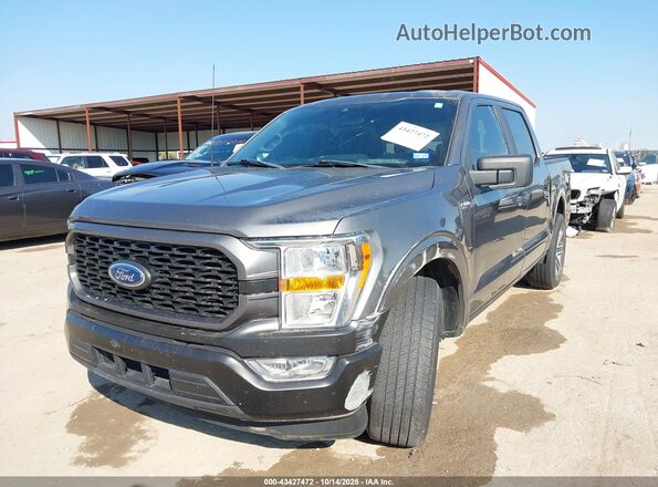 1FTEW1CP8NKD38390 2022 FORD F150 Серый Передняя левая четверть