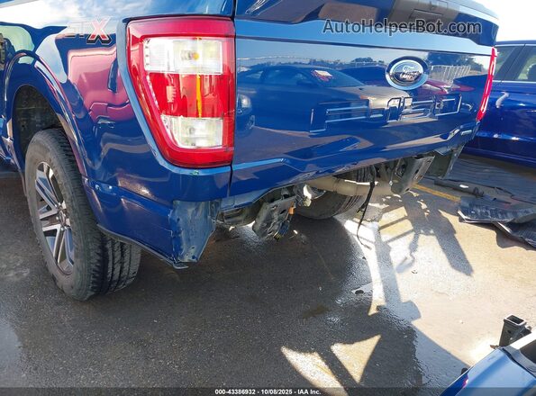 1FTEW1CP9NFA27298 2022 FORD F150 Синий Вид спереди