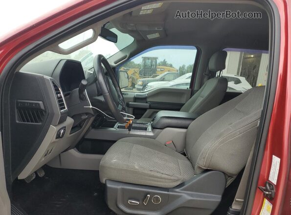 1FTEW1CPXGKD50298 2016 FORD F150 Красный Вид салона спереди