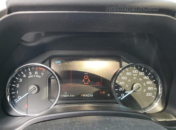 1FTEW1E43LFB16588 2020 FORD F150 Черный Вид щитка приборов