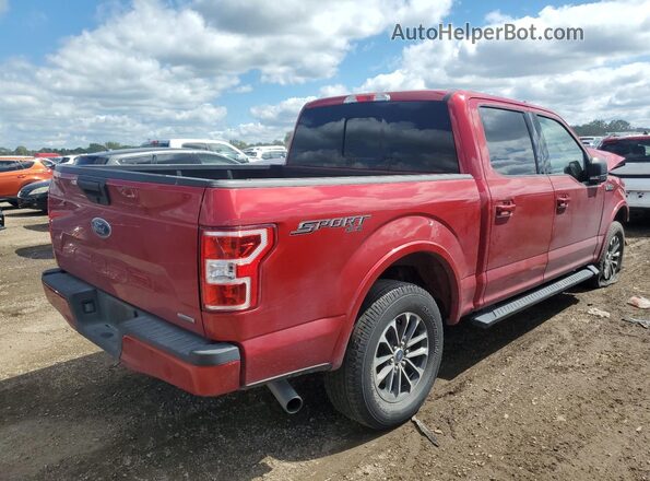 1FTEW1E44LFC21432 2020 FORD F150 Red Tył prawy