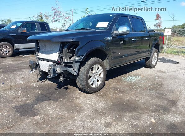 1FTEW1E47LFB42952 2020 FORD F150 Black Առջևի ձախ երեք քառորդ տեսարան