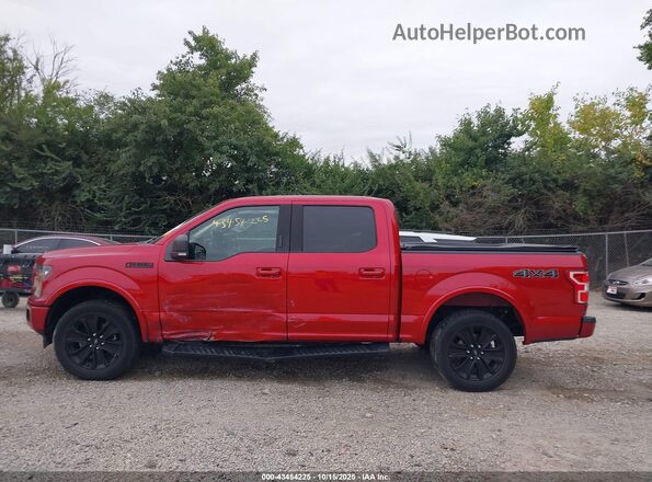 1FTEW1EP9LFC57031 2020 FORD F150 Red Vista interior de 360 grados