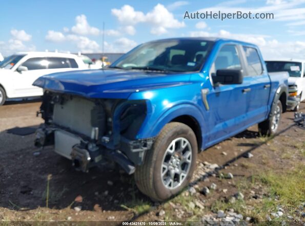 1FTEW2KP4RKF18284 2024 FORD F150 Blue Przód lewy