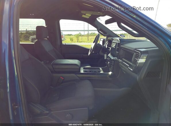 1FTEW2KP4RKF18284 2024 FORD F150 Blue Widok wnętrza z przodu