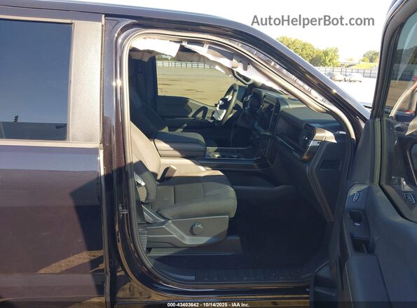 1FTEW2LP8SKD34986 2025 FORD F150 Black Widok wnętrza z przodu