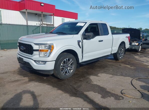 1FTEX1EP3NKD18669 2022 FORD F150 Белый Передняя левая четверть