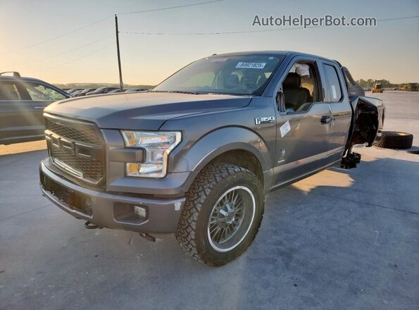 1FTEX1EP6GKF57331 2016 FORD F150 Gray Հետևի ձախ