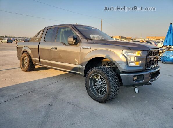1FTEX1EP6GKF57331 2016 FORD F150 Gray Դիմացի տեսք