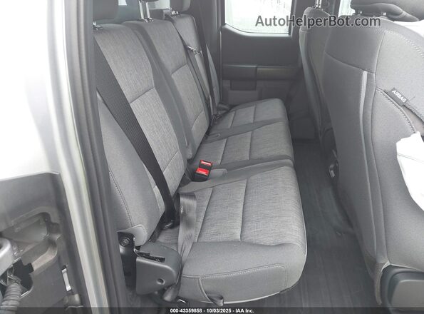 1FTEX1EP9PKF13100 2023 FORD F150 Gray VIN կոդի պիտակի տեսք