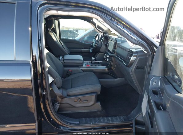 1FTFW1CD3NFB24443 2022 FORD F150 Черный Вид салона спереди