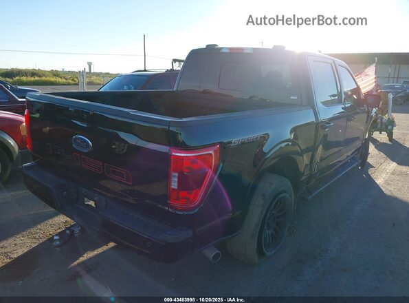 1FTFW1CD3NFB24443 2022 FORD F150 Черный Задняя правая четверть