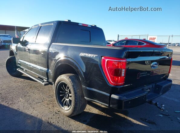 1FTFW1CD3NFB24443 2022 FORD F150 Черный Задняя левая четверть