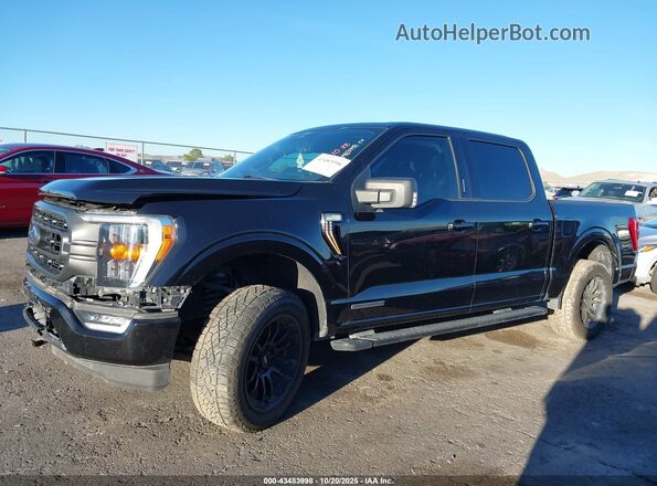 1FTFW1CD3NFB24443 2022 FORD F150 Черный Панорамный вид салона 360°