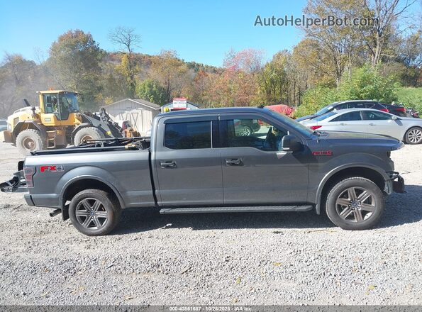 1FTFW1E43LFC00740 2020 FORD F150 Gray Вид задньої частини салону
