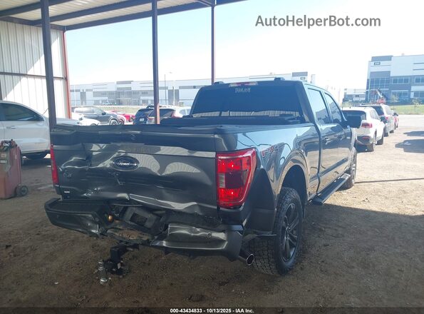 1FTFW1E55NFB31691 2022 FORD F150 Gray Задня права чверть