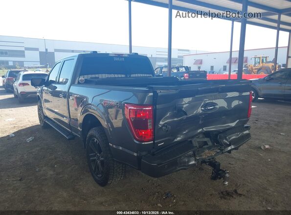 1FTFW1E55NFB31691 2022 FORD F150 Gray Задня ліва чверть